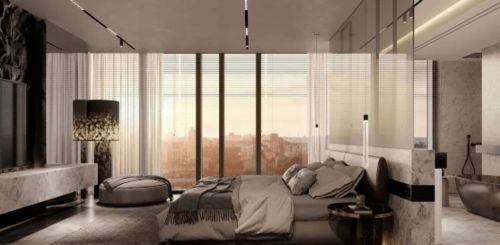 大理石床頭背景墻 把五星級(jí)酒店的奢華質(zhì)感搬回家